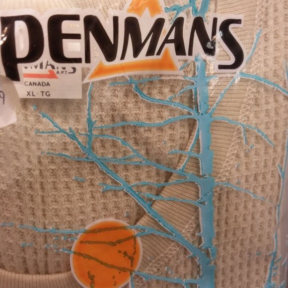 Penmans Mens Thermal Underwear Undershirt T- Shirt Size XL Vintage - Picture 2 of 9